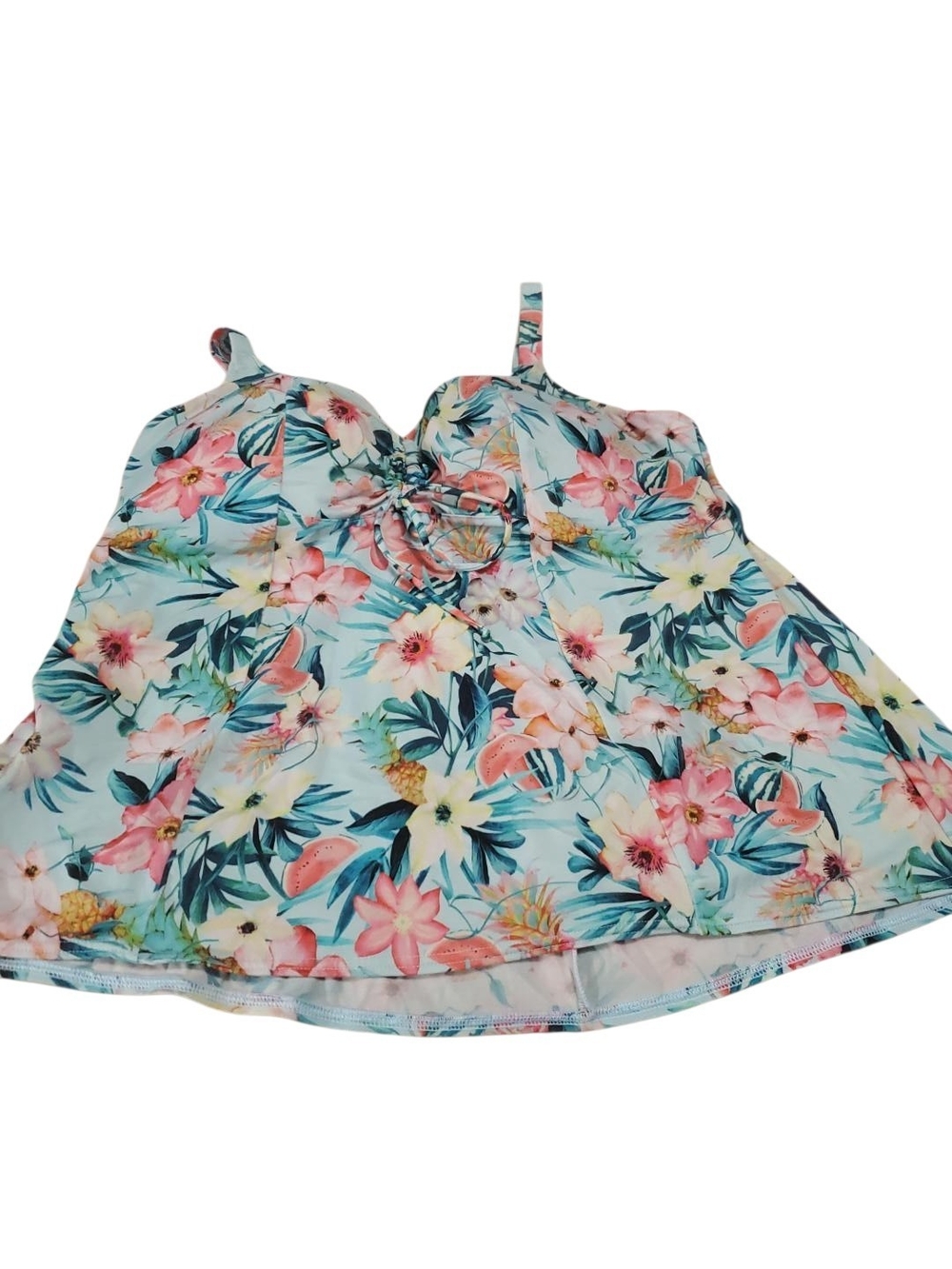 Elomi Tropical Floral Underwire Tankini Swim Top US 14